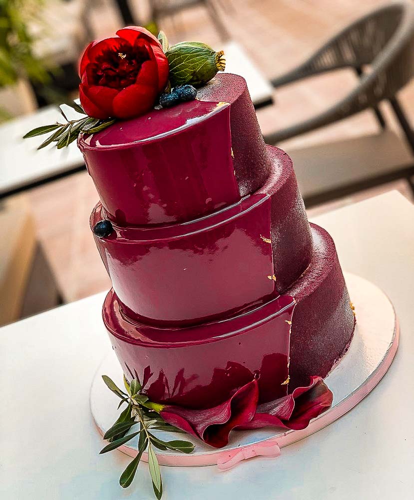 wedding cake bordo1 12.07