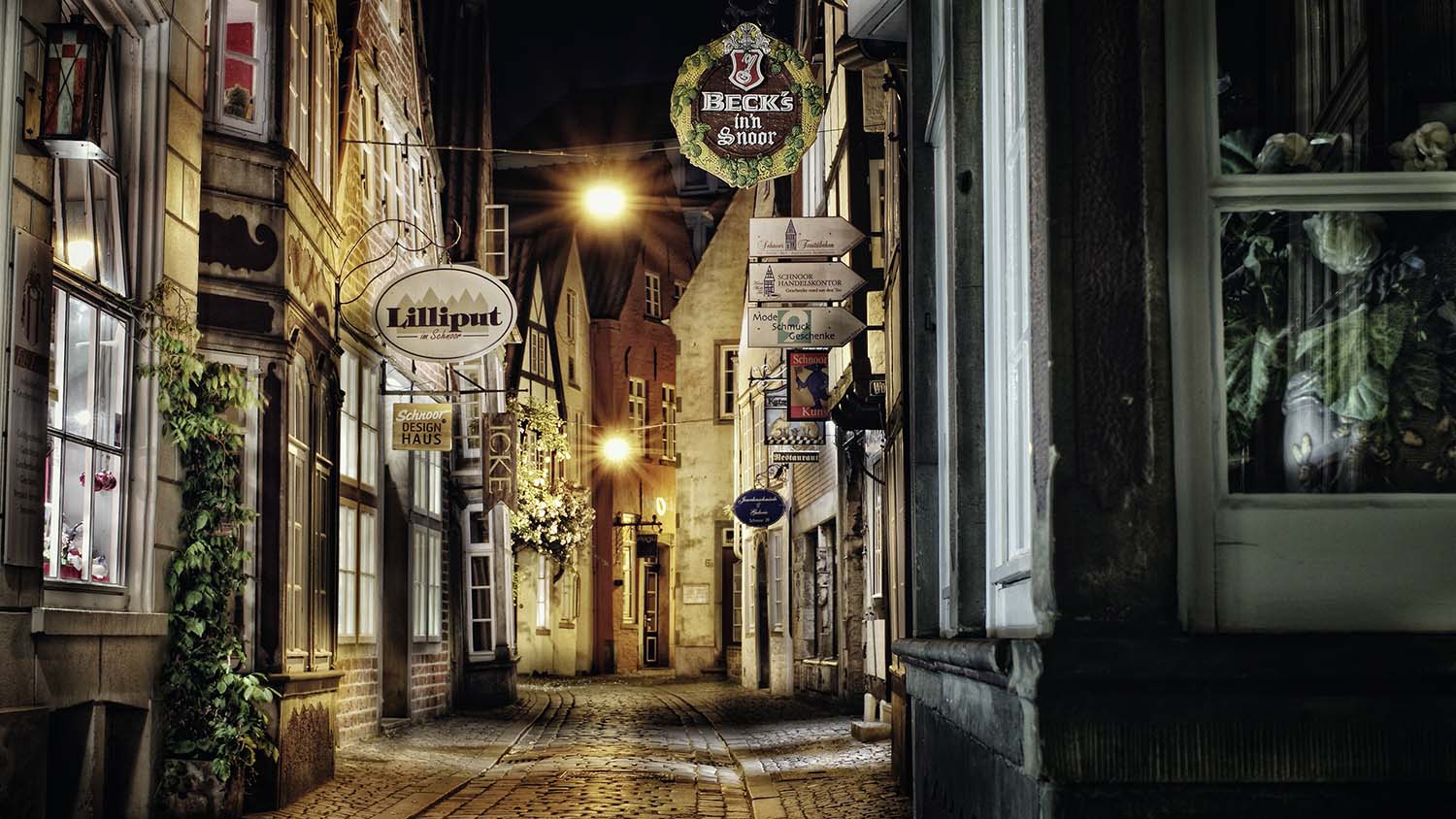 Bremen Schnoorviertel bei Nacht copy