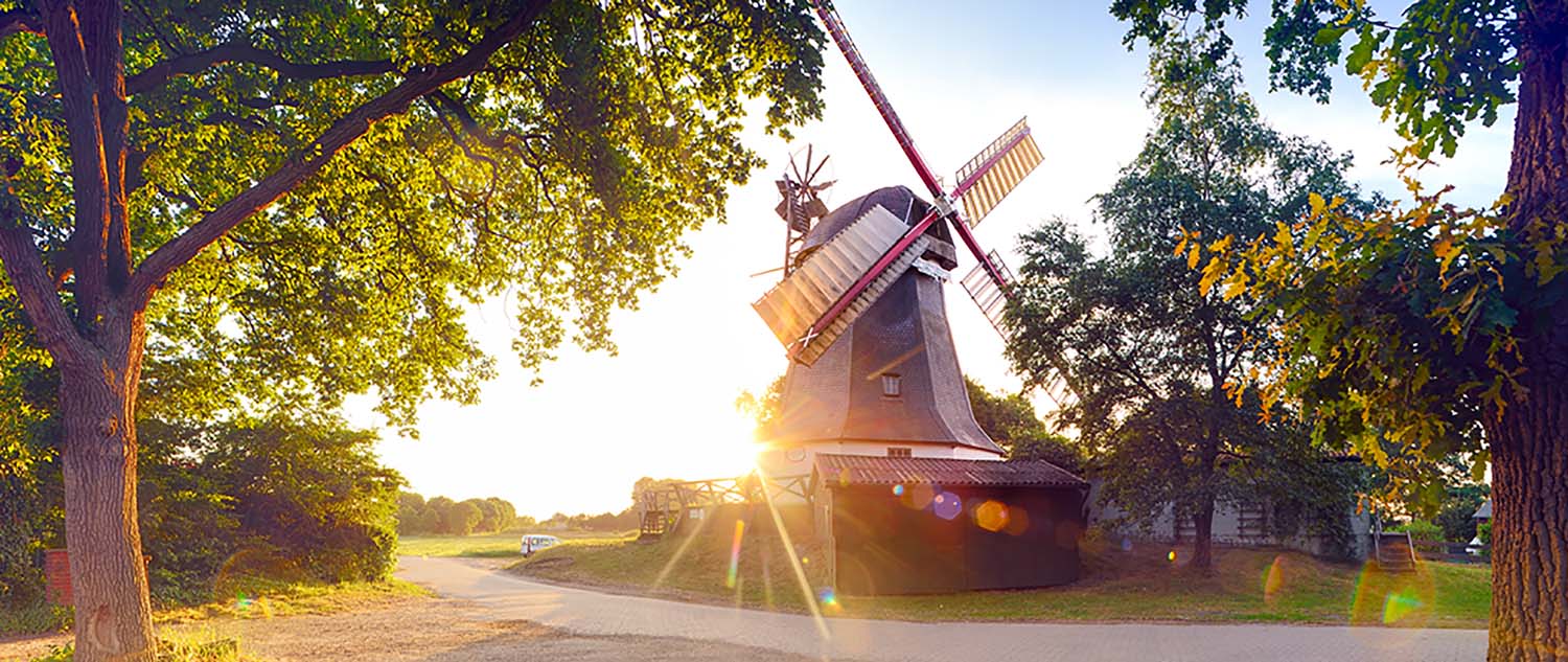 Worpswede Windmühle im Teufelsmoor Niedersächsischen Mühlenstraße