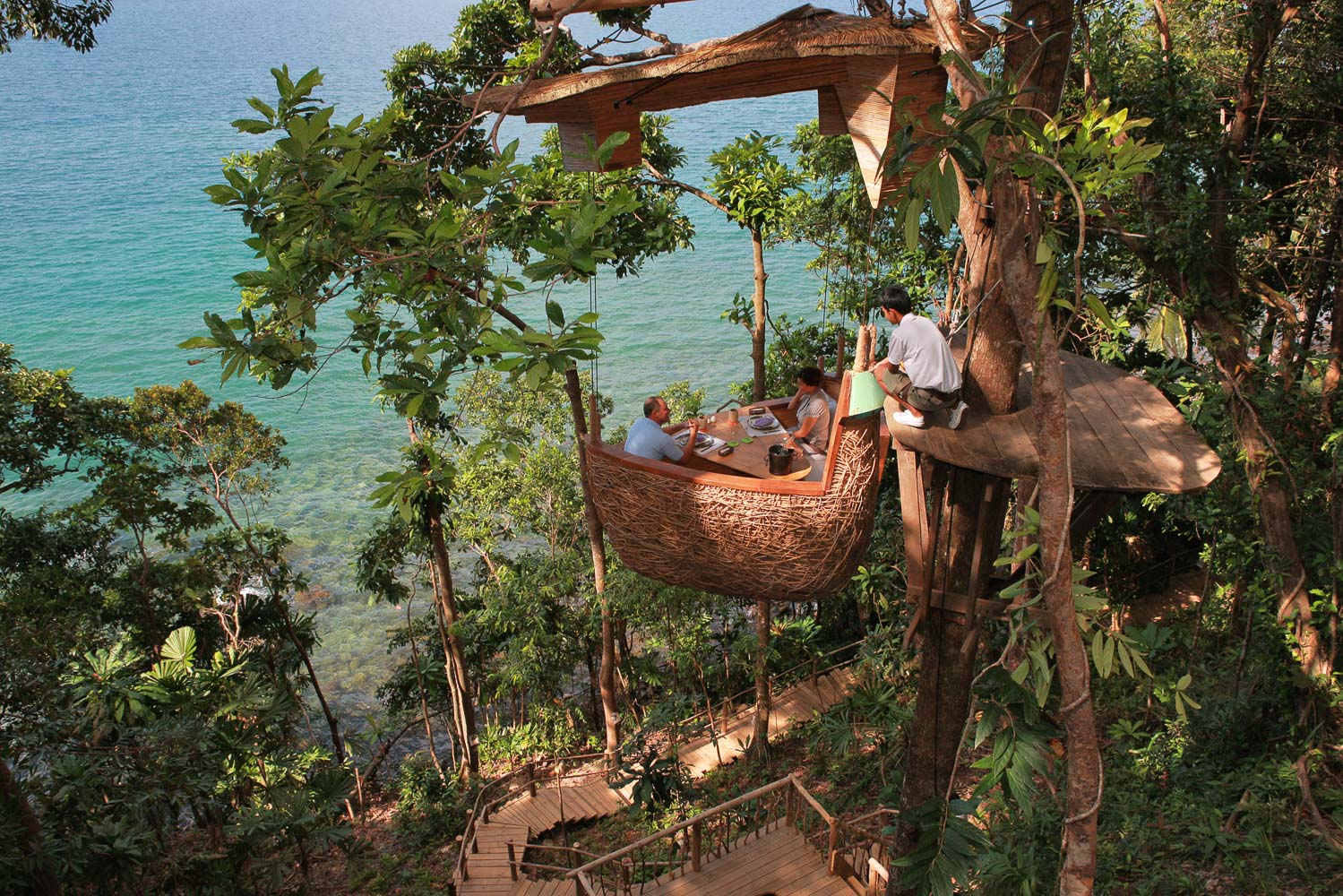 Bird Nest Restaurant Treepod dining experience1 at Soneva Kiri by Cat Vinton copy