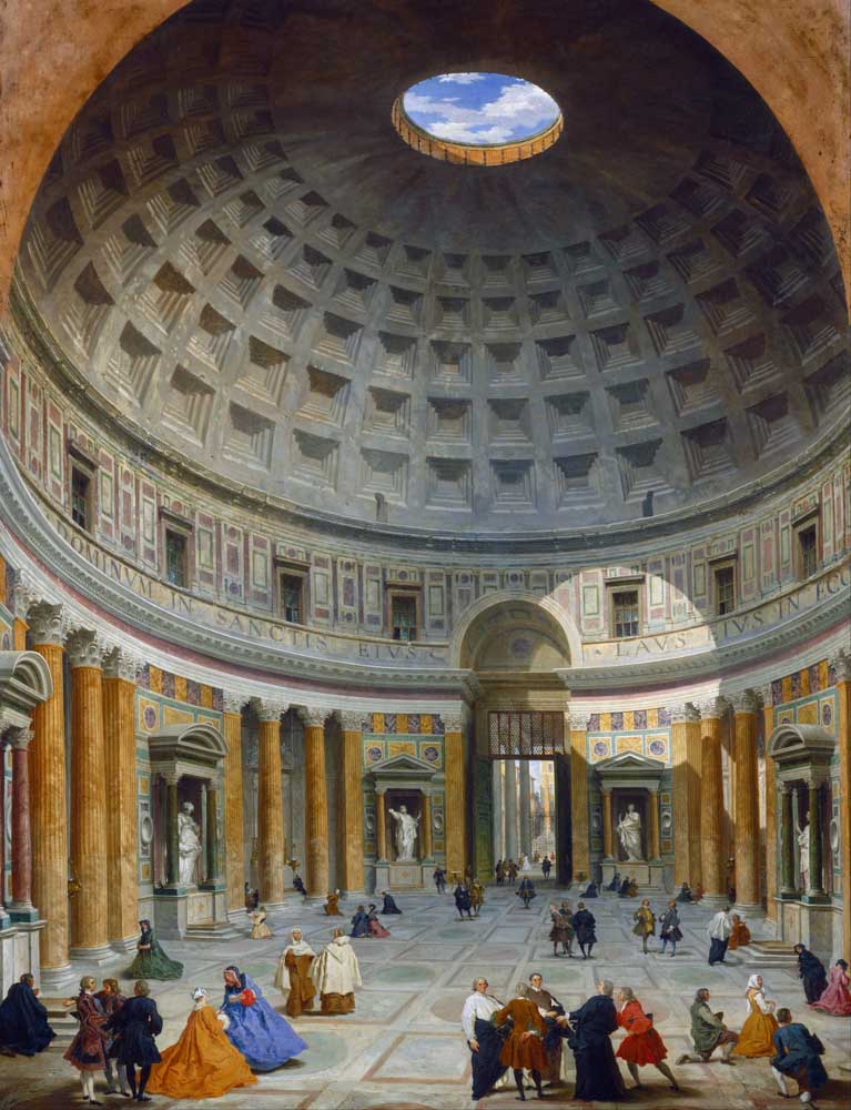 Giovanni Paolo Panini Interior of the Pantheon Rome Google Art Project