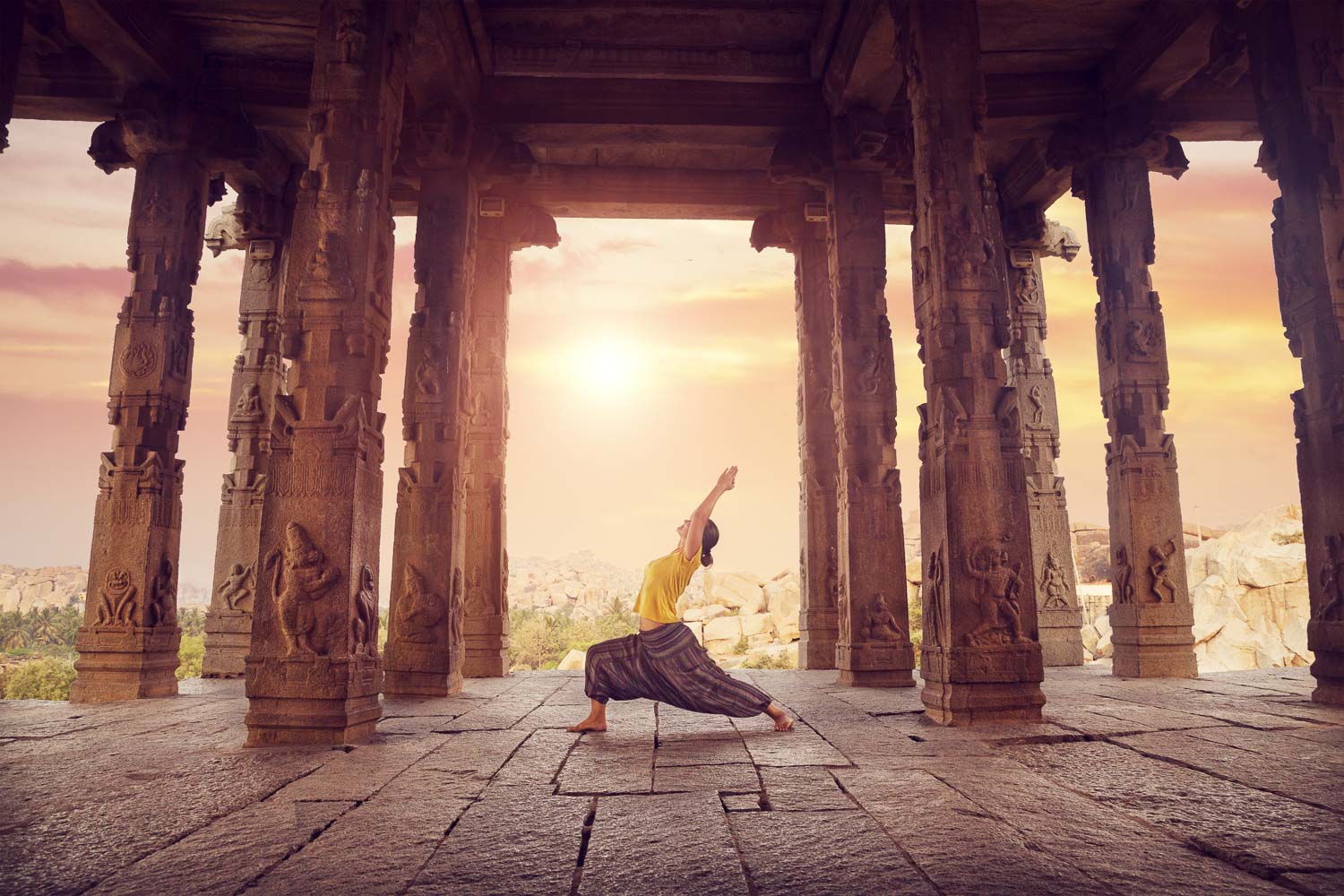 indija yoga hampi temple