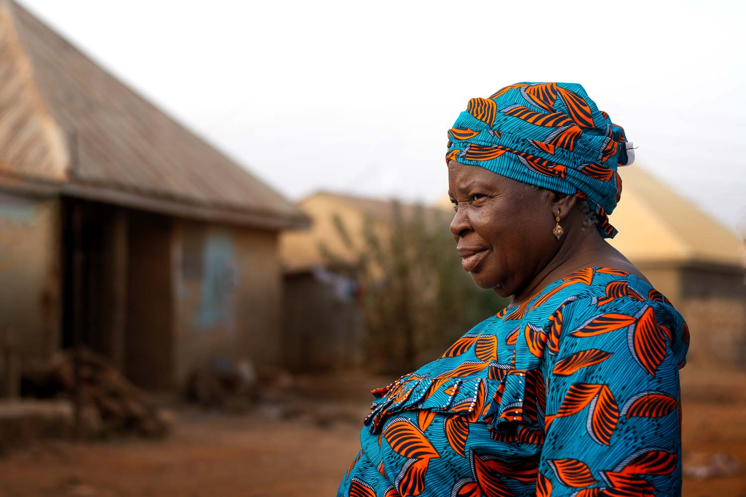 nigerija medium shot senior black woman outdoors